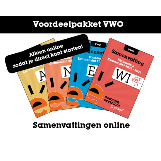 Voordeelpakket Digitale Samenvattingen VWO