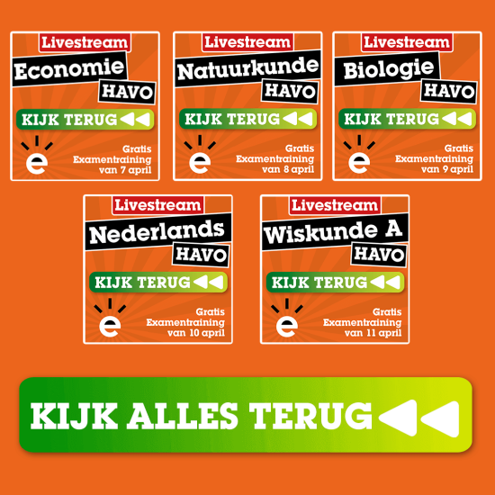 Voordeelpakket Herhaling Livestreams HAVO
