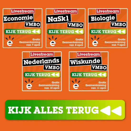 Voordeelpakket Herhaling Livestreams VMBO TL/GL