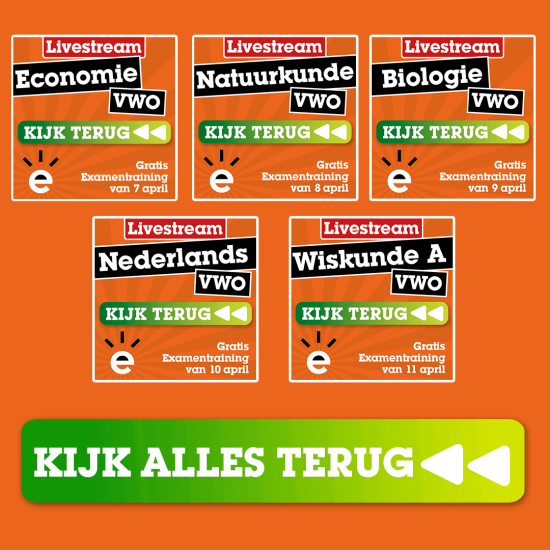 Voordeelpakket Herhaling Livestreams VWO
