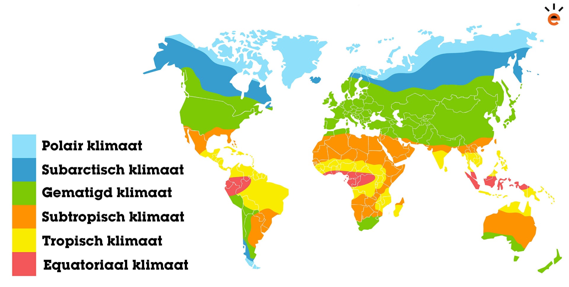 Wereldwijde klimaatzones