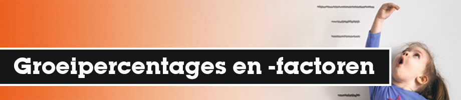 Hoe reken je met groeipercentages en groeifactoren? Hoe reken je met groeipercentages en groeifactoren?