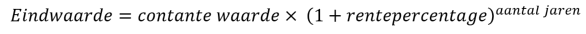 Eindwaarde formule Eindwaarde formule
