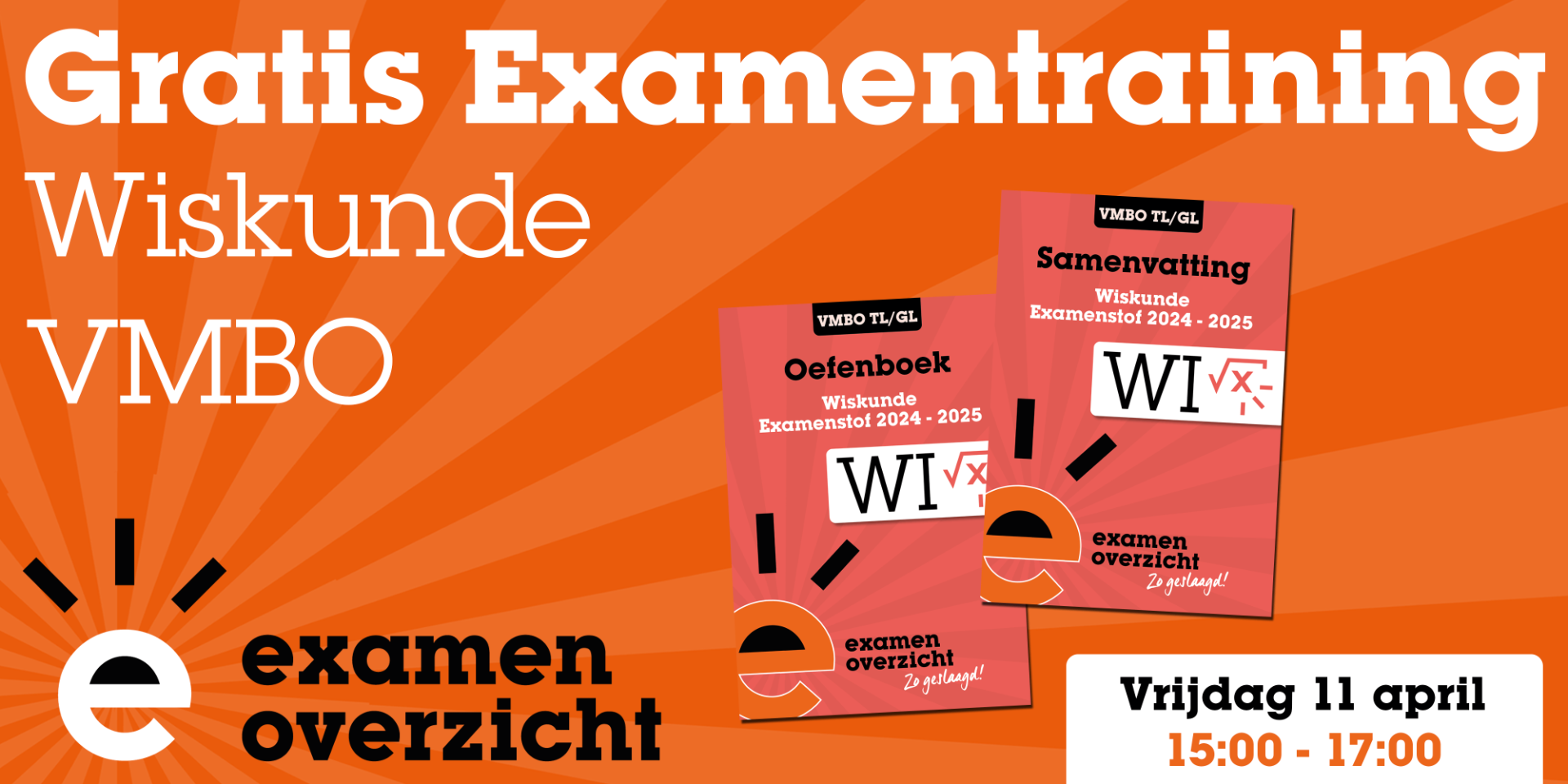 Inschrijven voor de Gratis Examentraining | April 2025