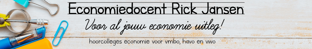YouTube kanaal van Economie Docent Rick Jansen