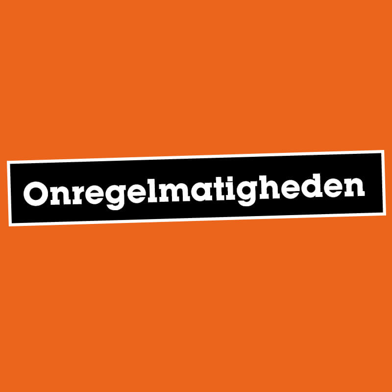 Onregelmatigheden-knop