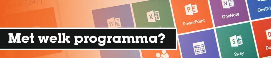 Met welk programma maak ik een cv?