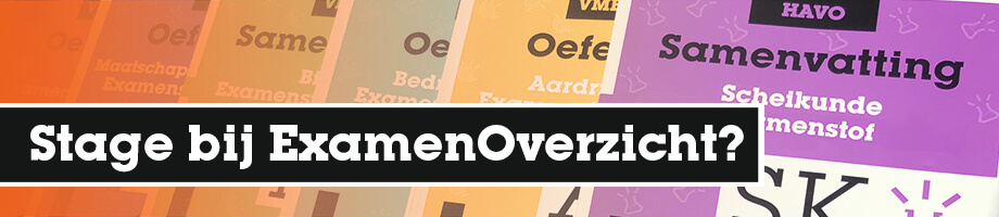 Stage lopen bij ExamenOverzicht?