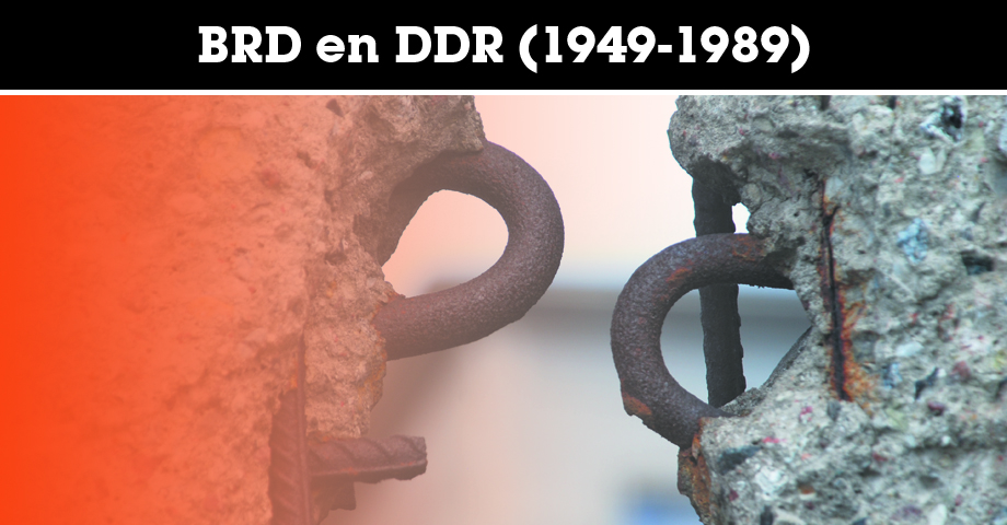 De splitsing en hereniging van de BRD en DDR