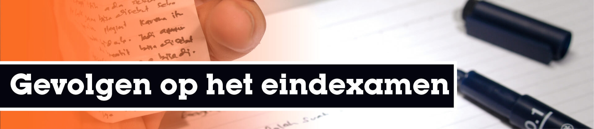 Gevolgen spieken eindexamen