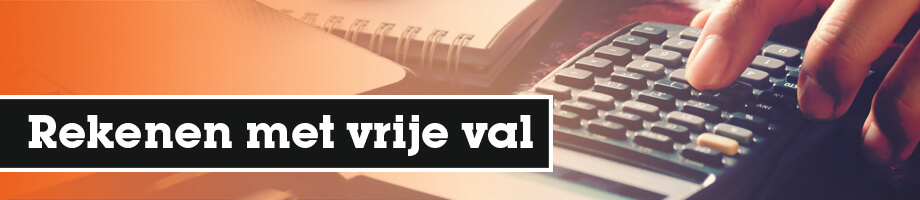 Hoe bereken je de snelheid van een vrije val?