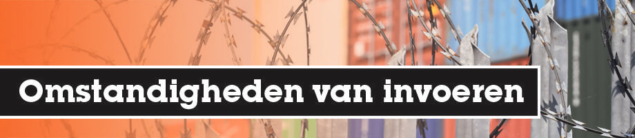 Omstandigheden van invoeren Omstandigheden van invoeren