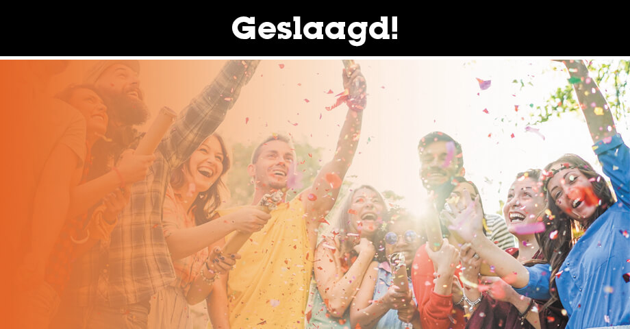 Geslaagd! Geslaagd
