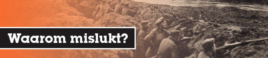 Waarom mislukte de uitvoering van het Von Schlieffenplan? Waarom mislukte de uitvoering van het Von Schlieffenplan?