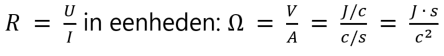 Weerstand van een elektrisch component berekenen