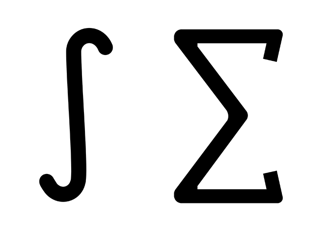 Integraalteken en het somteken Integraalteken en het somteken
