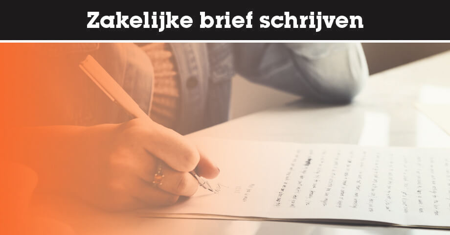 Zakelijke brief schrijven