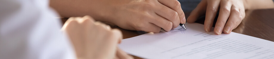 Slotgroet en onderschrift bij een informele Duitse brief