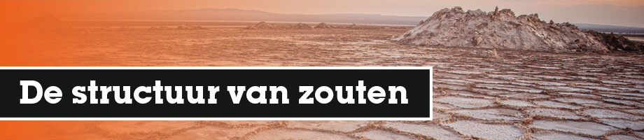 Hoe ziet de structuur van zouten eruit?