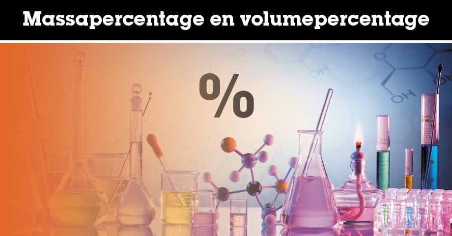 Massapercentage en volumepercentage