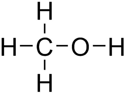 Methanol structuurformule
