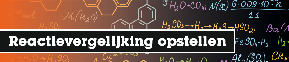 Reactievergelijking opstellen van een redoxreactie Reactievergelijking opstellen van een redoxreactie
