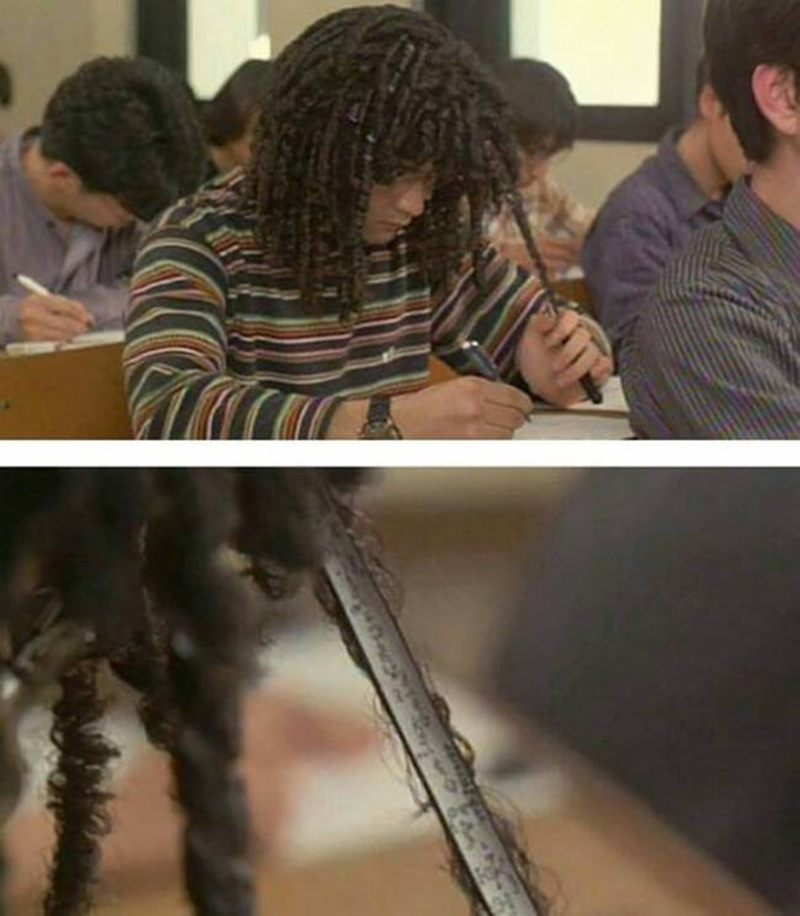 Spieken met je haar Spieken met je haar