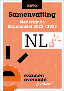 Samenvatting Nederlands (HAVO)